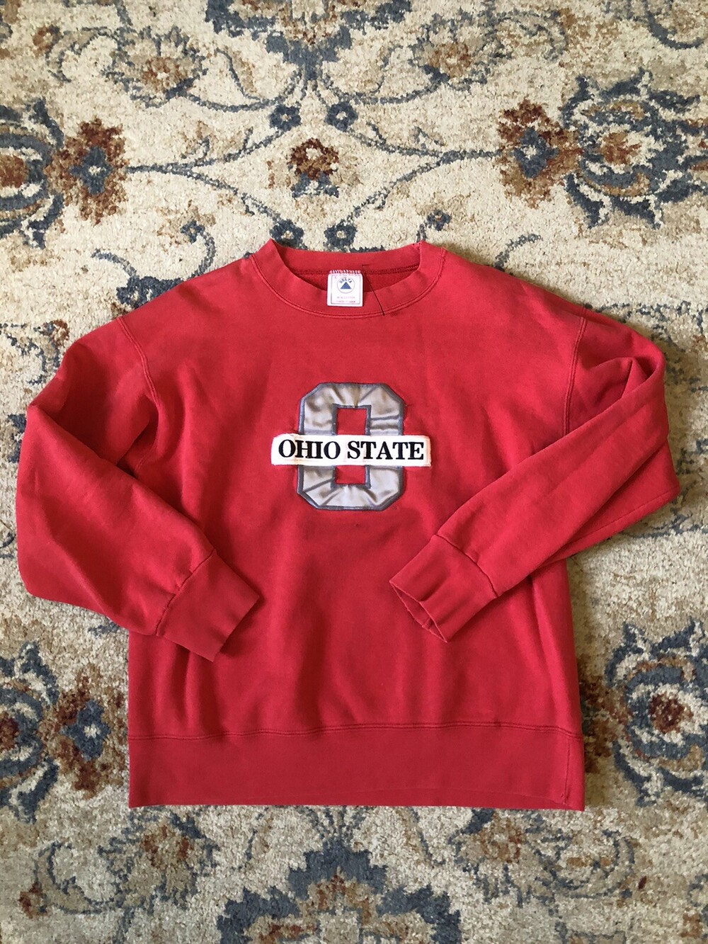 Vintage Ohio State Buckeyes Sweatshirt Adult Small Made In USA 90s Red